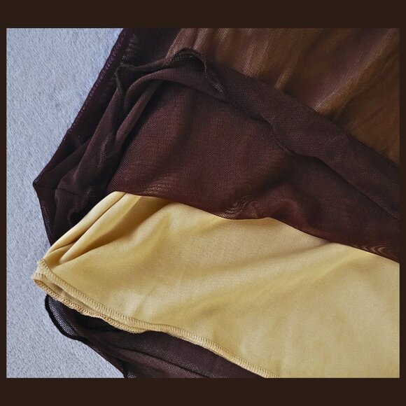 NWT Brown Lace Skirt - Picture 3 of 5